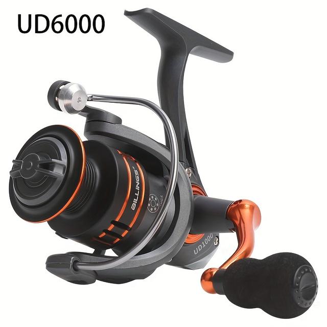TEMU 's Spinning Reel Features A Metal Spool With A Shallow Lip, Designed For Long-distance Casting Of Light Lures And Suitable For Sea Fishing
