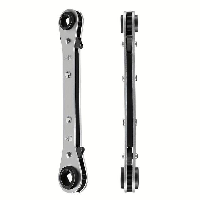 TEMU Hvac Repair Wrench, Refrigeration Ratchet Wrench 3/8" 1/4" 5/16'' 3/16'' Ac Ratchet Tool For Air Conditioner, Refrigeration Equipment, Gas Stove