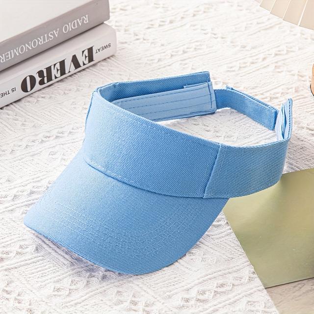 TEMU Japanese And Korean Men's And Women's Sunshade Caps, Open Top Outdoor Sunscreen Duck Tongue Baseball Hat, Sports Solid Hat