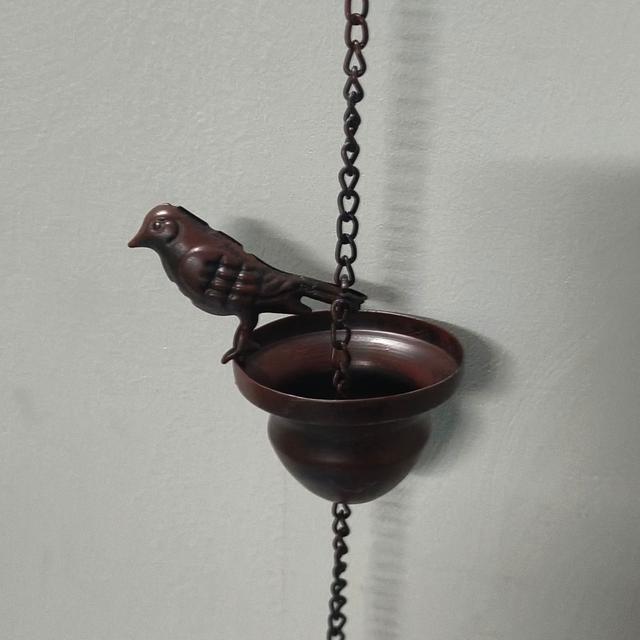 TEMU Декоративні садові статуї для двору: дощовий ланцюг, дзвіночки вітру, прикраси для відкритого простору