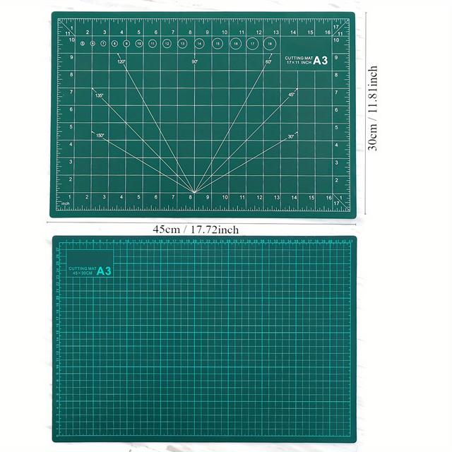 TEMU A3 Cutting Mat Pad Inches Centimeters Mat Board Large Size Factory Writing Pad Board Mat