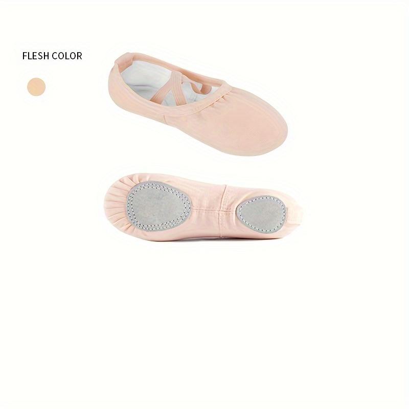 TEMU Dance Shoes Lace- Shoes Girls' Professional Cat Claw Soft Sole Canvas Practice Shoes Physical Ballet Shoes Girls' Dance Shoes
