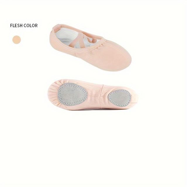 TEMU Dance Shoes Lace- Shoes Girls' Professional Cat Claw Soft Sole Canvas Practice Shoes Physical Ballet Shoes Girls' Dance Shoes