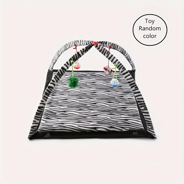 TEMU Interactive Cat Activity With Swing, Sisal Scratching Post, Hanging & Rolling Ball - Rocking Mat For Play Suitable For Cats And Kittens