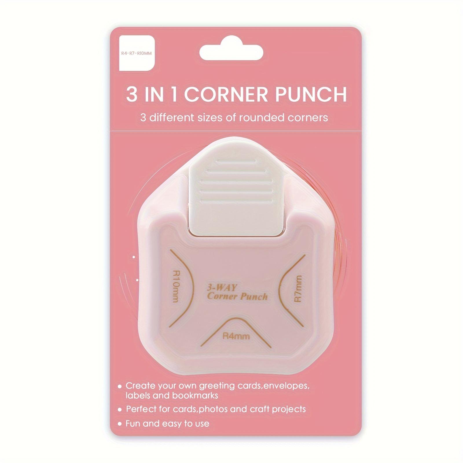 TEMU Corner Rounder Punches, 3-in-1 Corner Cutter Corner Punches For Paper Crafts, Projects, Scrapbooking, Photocards, Business Card Making