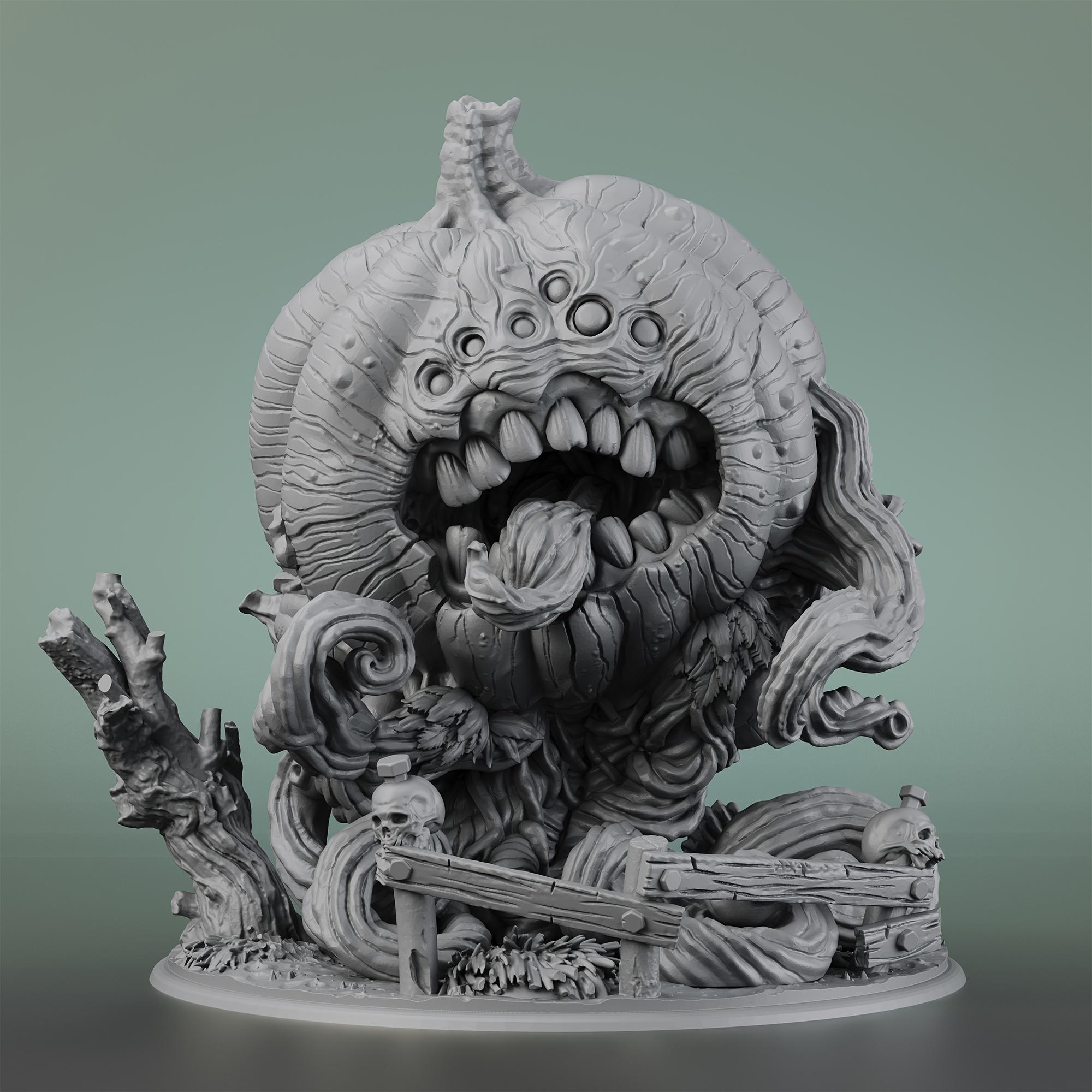 TEMU Figurines miniatures en résine d'un citrouille pour Halloween, parfaites pour les jeux de rôle de table