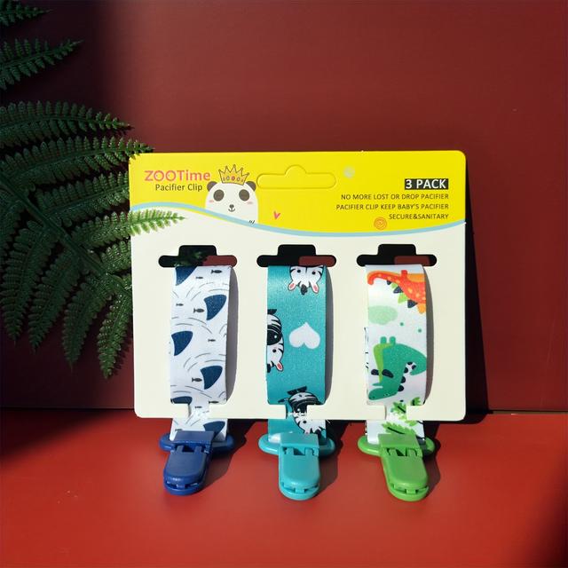 TEMU Set Of 3 Dummy Clips For, Suitable For Boys And Girls, Pacifier Holder Strap For Safe Care