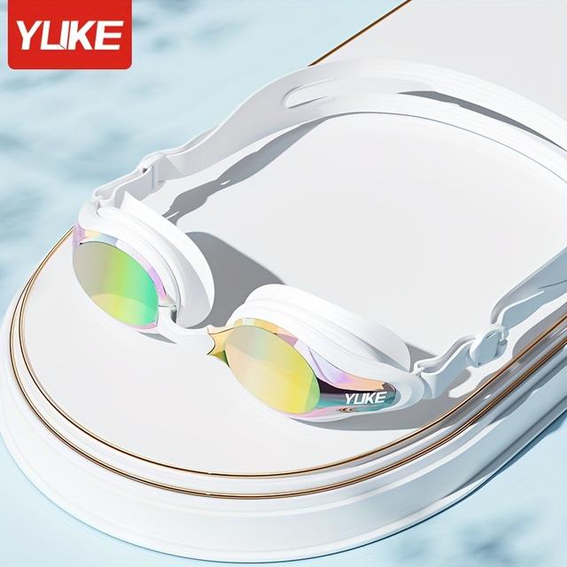TEMU High-definition Swimming Goggles, Waterproof Pc Material, Universal Fit For Adults, Unisex Design For Men And Women