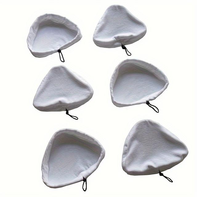 TEMU Lot de 6 lingettes en fibre super fine pour balai vapeur H2O - Réutilisables, absorbantes, adaptées aux sols et aux vitres