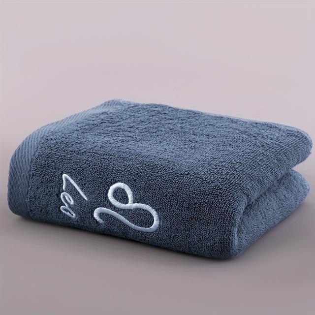 TEMU 1 Set Of Constellation Embroidered Towels That Are Soft, Absorbent, And Won't Shed Hair. Bathing And Washing The Bathroom