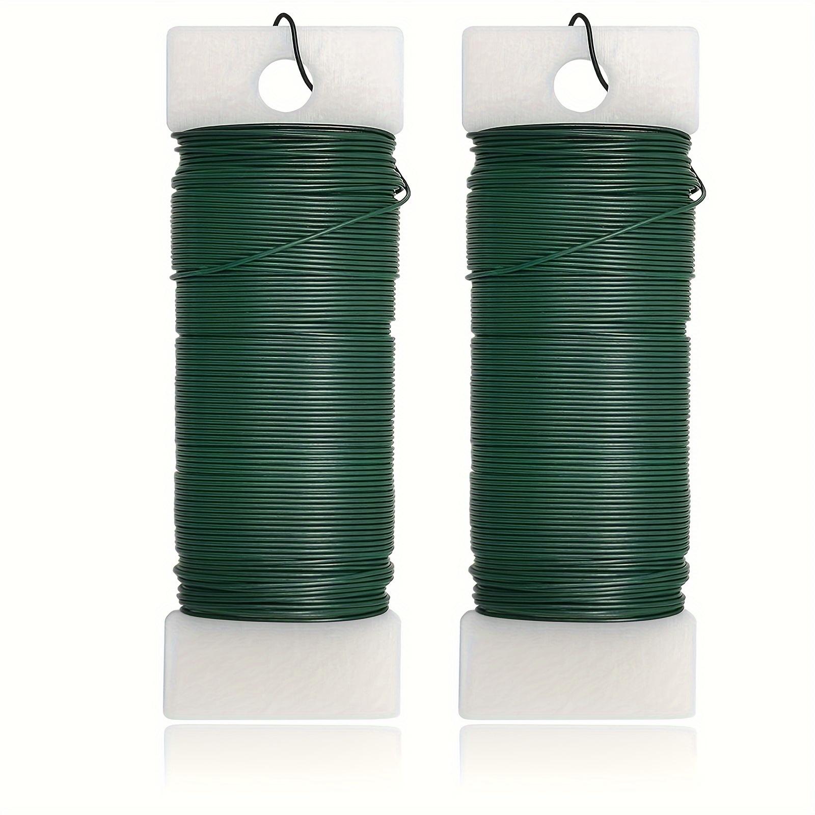 TEMU Floral Wire 38 Yards/ 76 Yards Paddle Wire 22 Gauge Florist Wire Wreath Wire For Wreath Making Craft Floral Flower Arrangements Garland