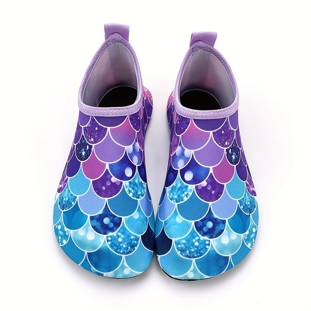 TEMU Sommeraktivitäten für die ganze Familie: Aqua-Schuhe mit Fischschuppenmuster für Eltern und Kinder!