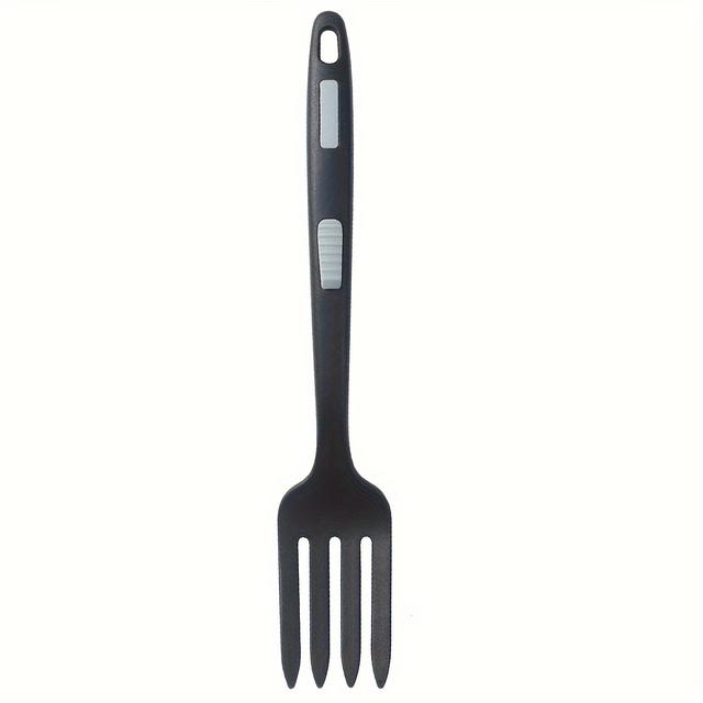 TEMU 1pc Silicone Flexible Fork, Silicone Fork, Heat-resistant Cooking Fork, Dishwasher Safe, Mixing Fork, Kitchen Fork, Used For Mixing Ingredients, Food, Beating Eggs