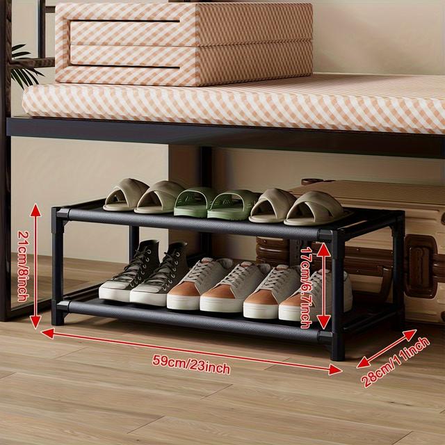 TEMU A Shoe Rack, Under-bed Shoe Storage, Shoe Organizer, Easily Stores And Organizes Home Footwear, Multifunctional Storage Rack, Space-saving Shoe Shelf, Suitable For , Bedrooms, And ( Cooking)