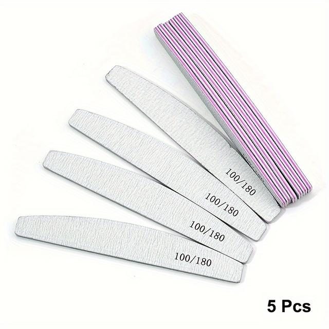TEMU 5/10/25 Pcs Nail Polishing Files, Sanding Strip Rubbing Strip, Polishing Strip Nail Files, Manicure Pedicure Tool