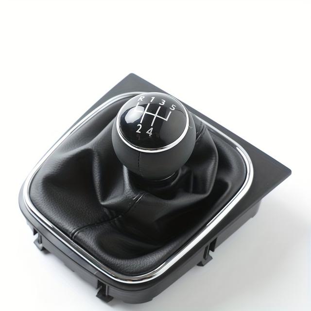 TEMU Premium Schaltknauf-Staubschutz für Volkswagen Golf 6 MK6 (2010-2014) & Jetta MK5 (2005-2010) - Passend für 5/6-Gang-Modelle, Korrosionsbeständig, Einfache Installation, Elegantes Design