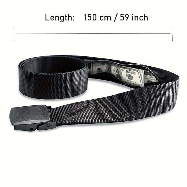TEMU Extended Travel Cash Anti-theft Waist Pouch For Women, Portable Money Belt Wallet, Secret Hidden Strap For Men, 149 Cm ()