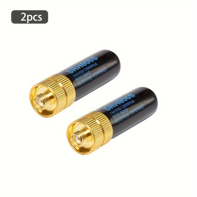 TEMU 1/2/4pcs Mini Short Walkie Talkie Antenna 805s Sma - F Dual Band Long Range Antenna For Baofeng Bf-888s, , , Bf-f8hp, Bf-h6, Uv-9r Plus, Uv-s9 Plus Way Radio