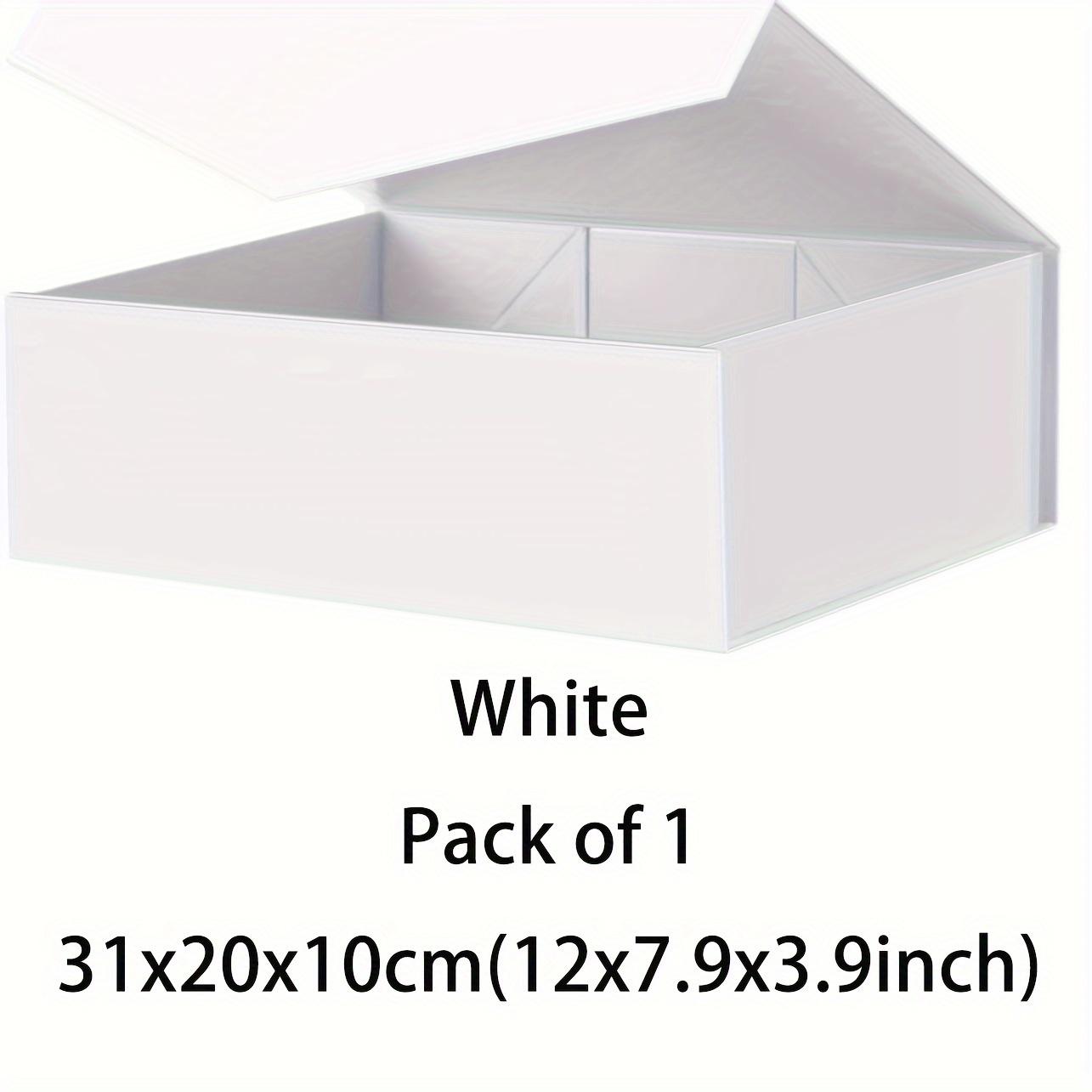 TEMU Gift For Her/him Gift Boxes Black White Gift Boxes, Groomsman Boxes, Bridesmaid Proposal Boxes, Collapsible Boxes With Magnetic Closure Lids For Gift Packaging For Shops