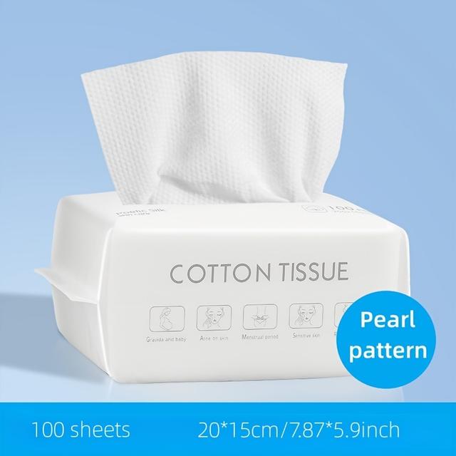 TEMU 50/100pcs Disposable Towels Thick Face Towel Makeup Soft Dehumidifier Skin Care Towel Disposable Face Towel For Washing, Cleansing, Skin Care And Makeup Removal, Face Towel Clean