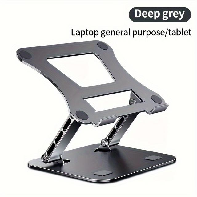TEMU Laptop Stand For Macbook Folding Adjustable Aluminum Computer Pc Tablet Stand Notebook Tablelaptop Holder Heat Dissipation Tablet Stand
