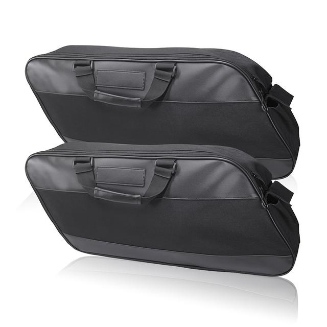 TEMU Black Motorcycle Bag Luggage Liner Saddlebag For Touring Electra Street Glide 93-23 For Gl1800 Motorbike Side Case Liners