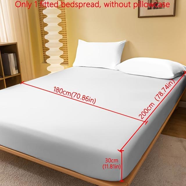 TEMU Ein einfarbiger, gebürsteter Bettbezug, ein aufhellender Tagesdecke für das Schlafzimmer, Bettwäsche