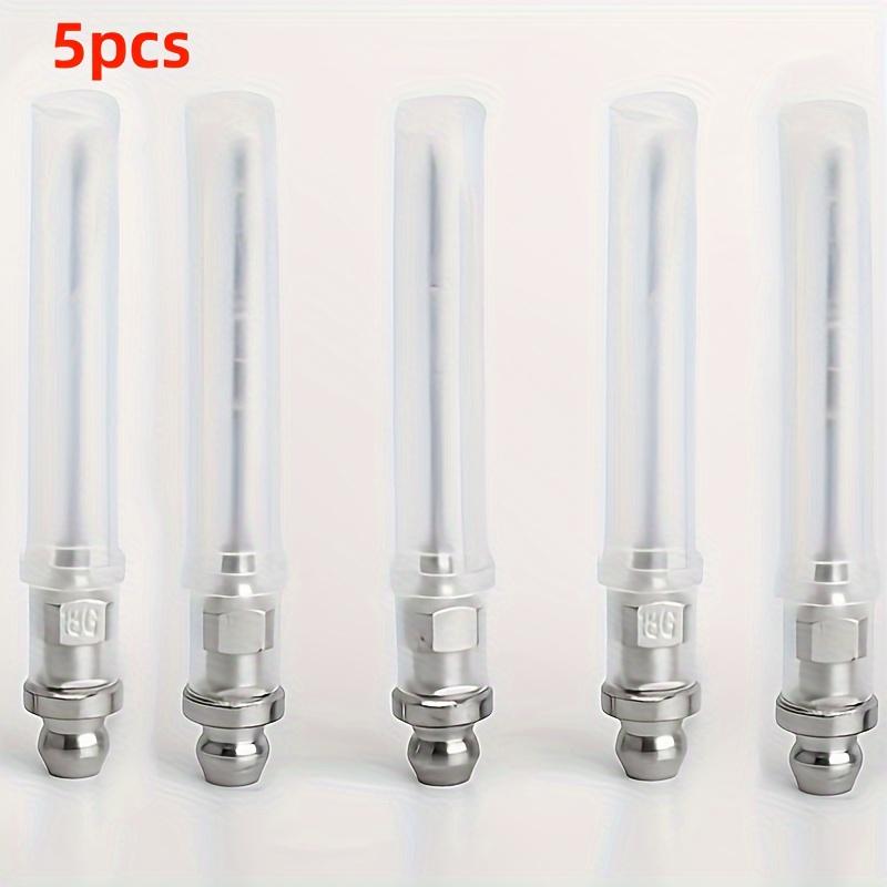 TEMU 5pcs Grease Needles, Mini Needle Nozzle Portable Removable Needle Air Nozzle Grease Tool For Ball Joints