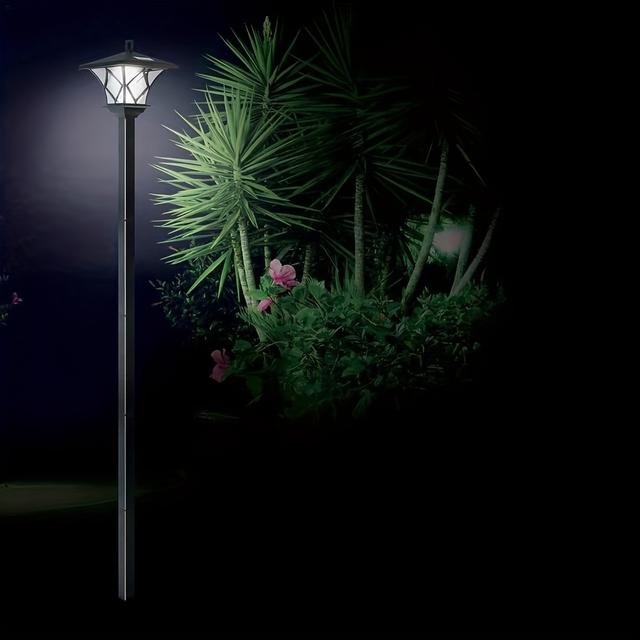 TEMU 1.5-meter Solar-powered Dual-use Hanging Led Outdoor Lighting Decorative Landscape Lamp, Suitable For Garden, Lawn, Pathway, Courtyard, Deck, Driveway, Sidewalk, And Festive Decorations