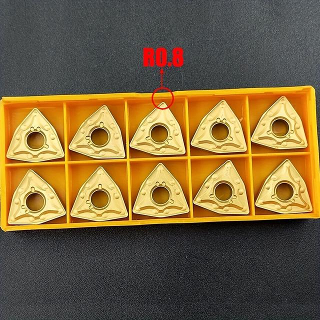 TEMU 10pcs Premium Carbide Inserts For Metal Machining & Turning - Wnmg080404-ma (wnmg 431) Or Wnmg080408-ma (wnmg 432) - Durable, Low , Ideal For Cnc & Lathe Tools
