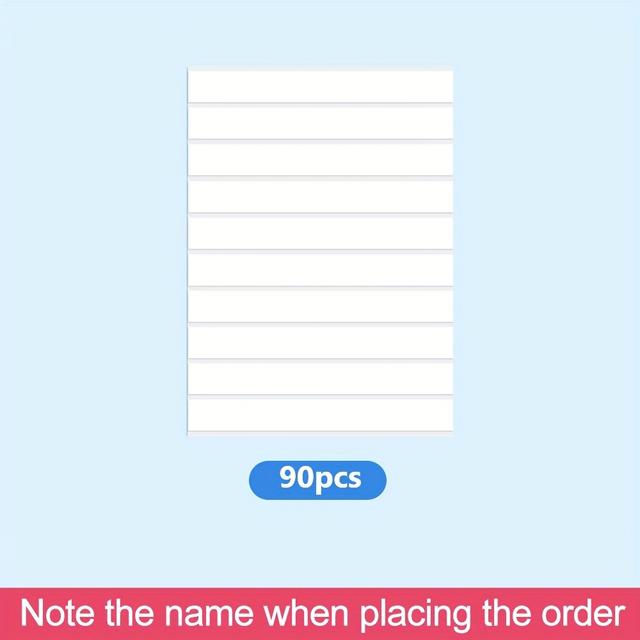 TEMU 90pcs Name Sticker Custom Transparent Sticker Waterproof Medium 1.18x0.51 Inch Personalized Office Stationery Water Bottle Pencil