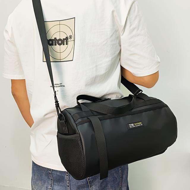 TEMU Bolsa de nylon ajustable negro para uso diario, solo lavable a mano, teléfono, llaves y objetos pequeños, perfecta para fitness, viajes y salidas diarias