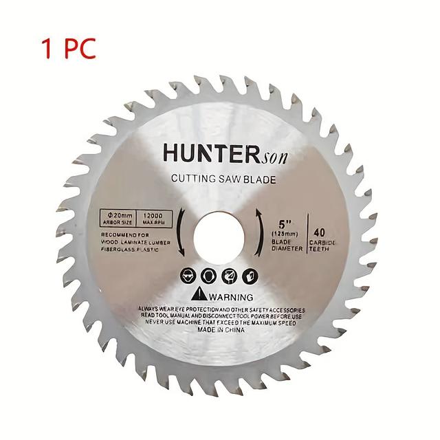 TEMU 1pc 40 Teeth Circular Saw Blade 40t Wood Cutting Disc Saw Blade Cutter Tool Power Tool Carbide Tipped Wood Saw, 4.5 Inch (115 Mm) / 5 Inch (125 Mm)