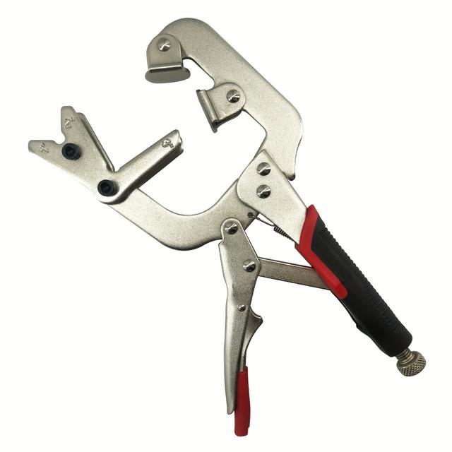 TEMU 10-inch Welding Pipe Plier Clamp | Fast Release, C-clamp Locking With Large V-pads, No Electricity Or Battery Required