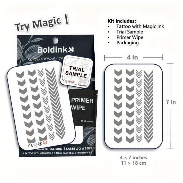 TEMU Revolutionäre Technologie Tattoos, Semi-Permanente Tattoos, Armband, , Temporäre Tattoos, Fake Tattoos, Wasserfest, Authentischer Tattoo-Look, Pflanzlich, Tattoo, D189