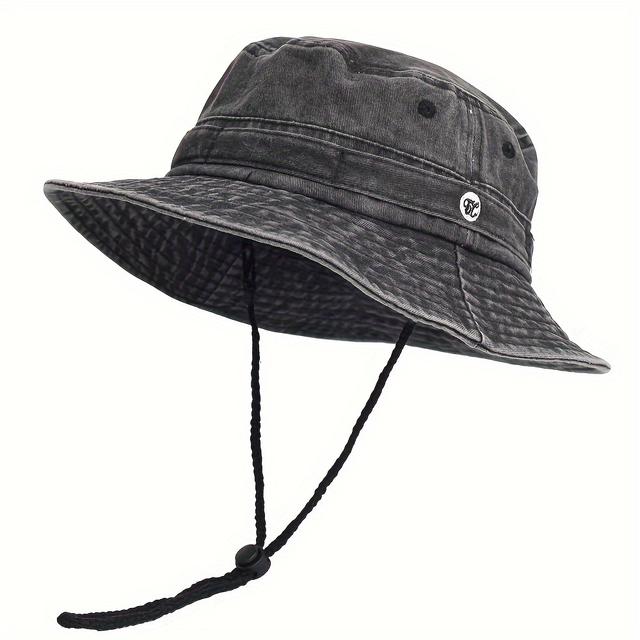 TEMU Washed Bucket Hats Casual Spring Summer Men Women Panama Hat Outdoor Hat