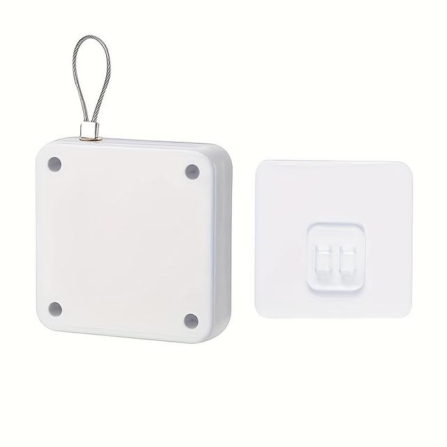 TEMU Easy-install 500g Sliding Door Closer - Automatic, No-drill Installation With Iron Pull Rope For Home & Commercial Use