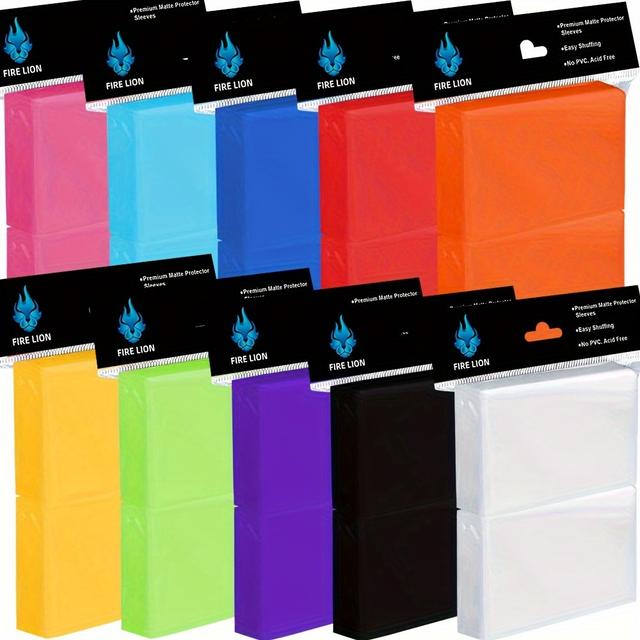 TEMU 1000 Card Sleeves For Trading Cards, Soft Baseball Card Sleeve, Sturdy Trading Cards Sleeves, Plastic Card Protector For Standard Cards Fit For Mtg, Football Card Sports Cards, 10 Colors