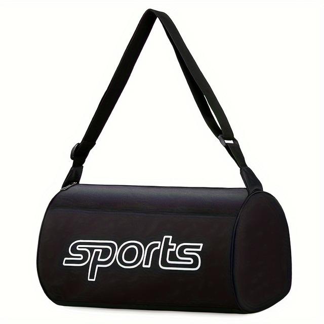 TEMU Casual Colorblock Shoulder Bag, Letter Pattern Sports Fitness Handbag, All- Bag