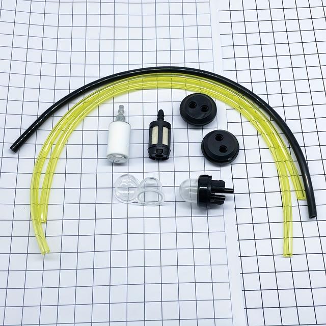 TEMU 10pcs Universal Fuel Line Hose Tube Primer Bulb Spare Parts Chainsaw Blowers Trimmer Carburetor For For Chainsaw