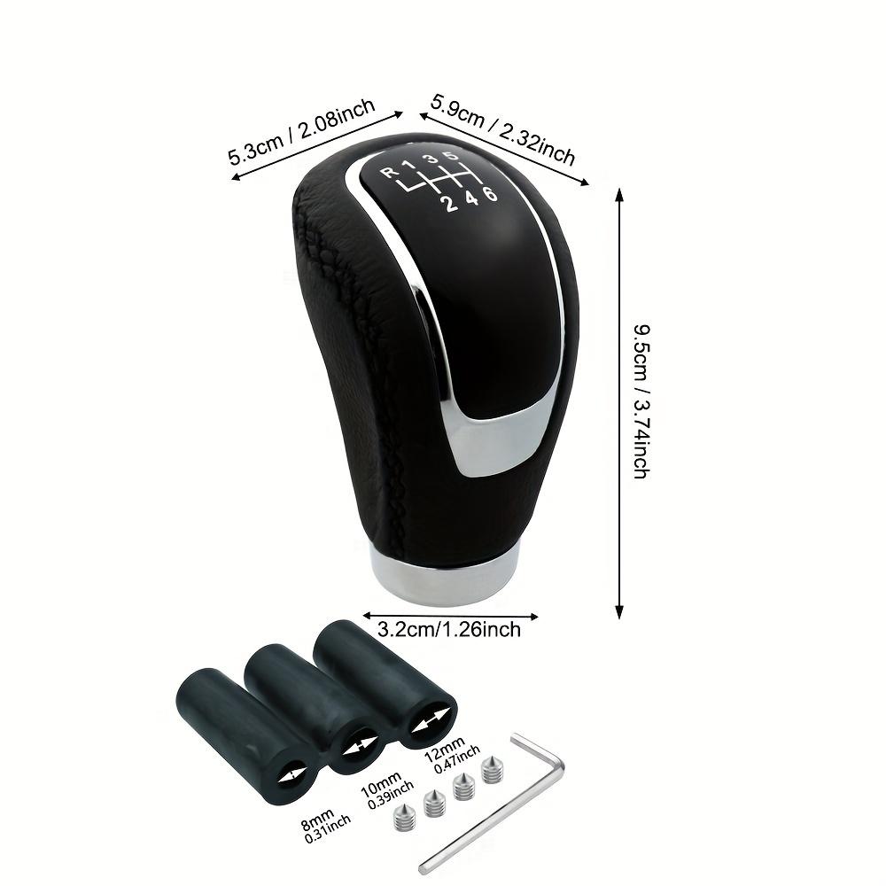 TEMU Leather Gear Shift Knob For Manual Vehicles, Compatible With Most Cars, Trucks, And Suvs.