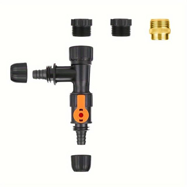 TEMU Cambiator de Agua para Acuario, Desviador de Limpieza para Pecera, Conector de , Boquilla de , Correa de Bomba, 2 Adaptadores de , Herramientas de Limpieza