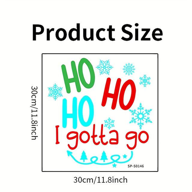 TEMU A Creative English Snowflake Pattern Toilet Sticker For Christmas