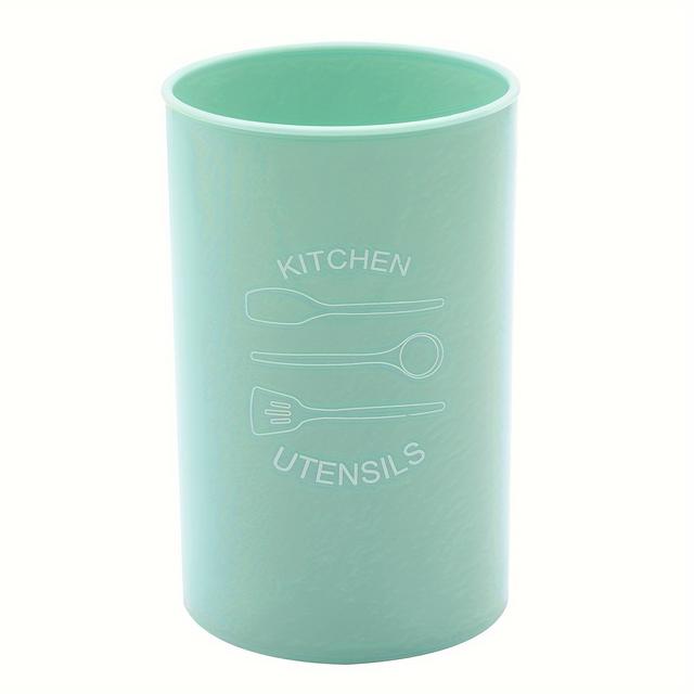 TEMU Utensil Crocks, American- Plastic Kitchen Utensil Tube, Baking Scraper, Countertop Storage Tube, Tableware Storage Small Tools, Kitchen Supplies