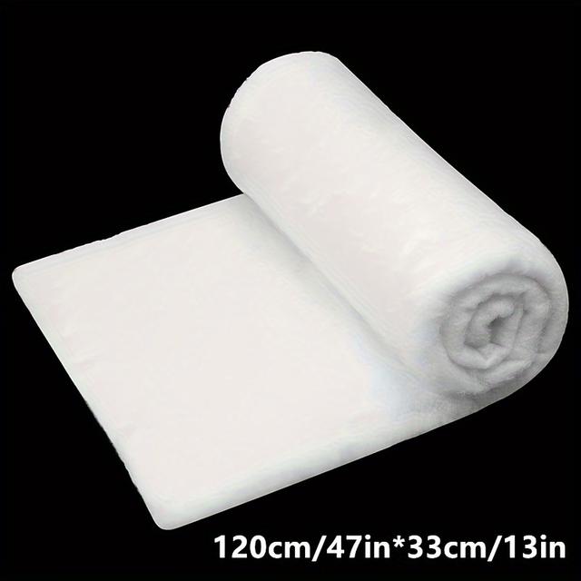 TEMU Christmas Fake Snow Decoration Indoor Snow Blanket Soft And Fluffy Snowman Artificial Christmas Winter Decoration, Village Under The Christmas Tree Each Bag Displays 60g