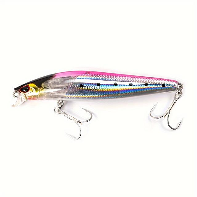 TEMU B&u Jerk Minnow 95mm 14g Floating Wobbler Saltwater Fishing Lure Minnow Lure Hard Bait Quality Professional Depth 0.1-0.5m