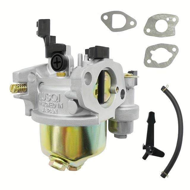 TEMU Set mit 5 Stück Vergaser für Honda GX168F 5, GX200 6, Motor Generator Vergaser mit Choke- Ansaugkrümmer Kraftstofffilter Teile-Kit
