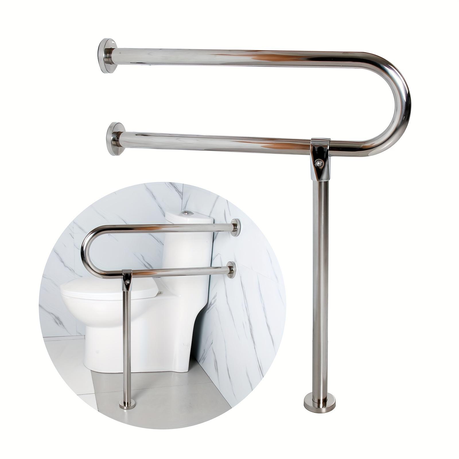TEMU Rutschfestes Handlauf 304 Edelstahl Handlauf Behinderte Toilette Toilettengeländer Barrierefreies Geländer Handlauf Schutzgeländer Rahmen Duschhilfe Handgriffe