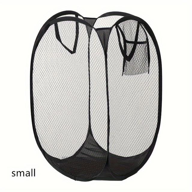 TEMU Mesh Large Capacity Dirty Clothes Basket, Foldable Clothes Organizer Basket, Multifunctional Laundry Storage Bag