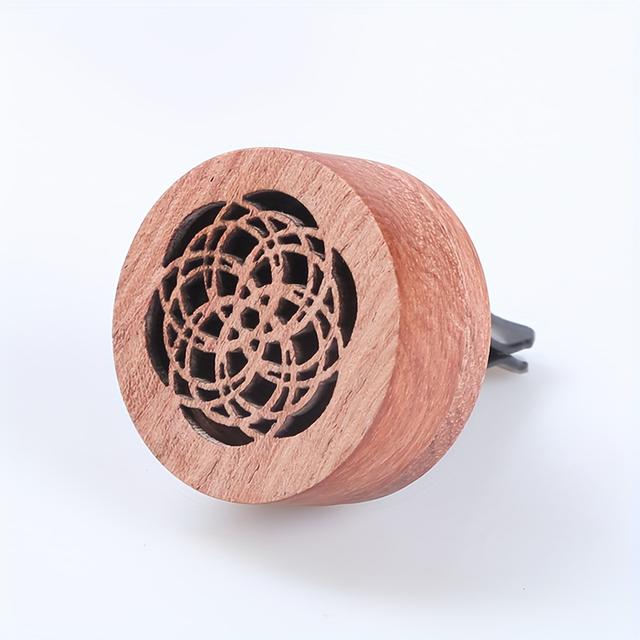 TEMU A Unique Portable Wooden Car Fragrance Diffuser That Contains Carbon Pellets And Is Free From Chemicals.